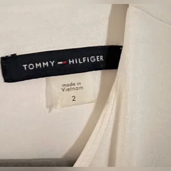 Tommy Hilfiger color block scuba asymmetrical sheath dress size 2 - Picture 4 of 8